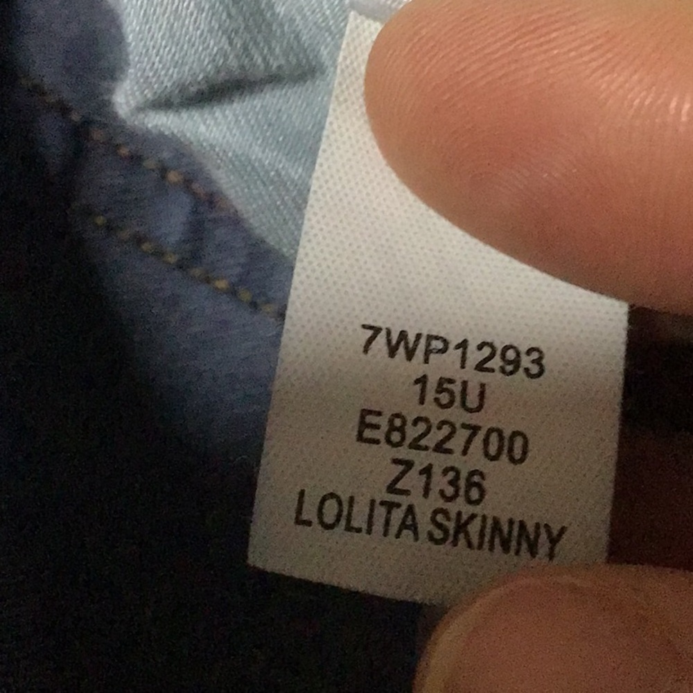 sac907 🍀Lucky Brand Low Rise Lolita Skinny Size 14 w/ 27" Inseam - Picture 6 of 9